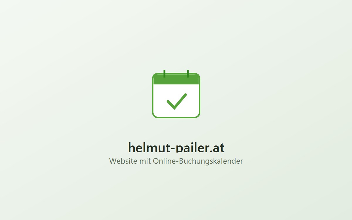 Vorschau der Website helmut-pailer.at – Website mit Online-Buchungskalender